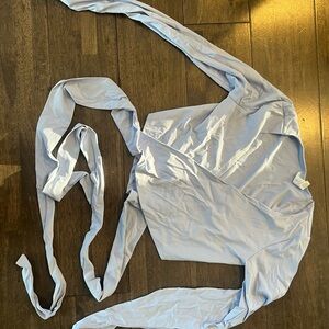 Balance Athletica Light Blue Wrap Top